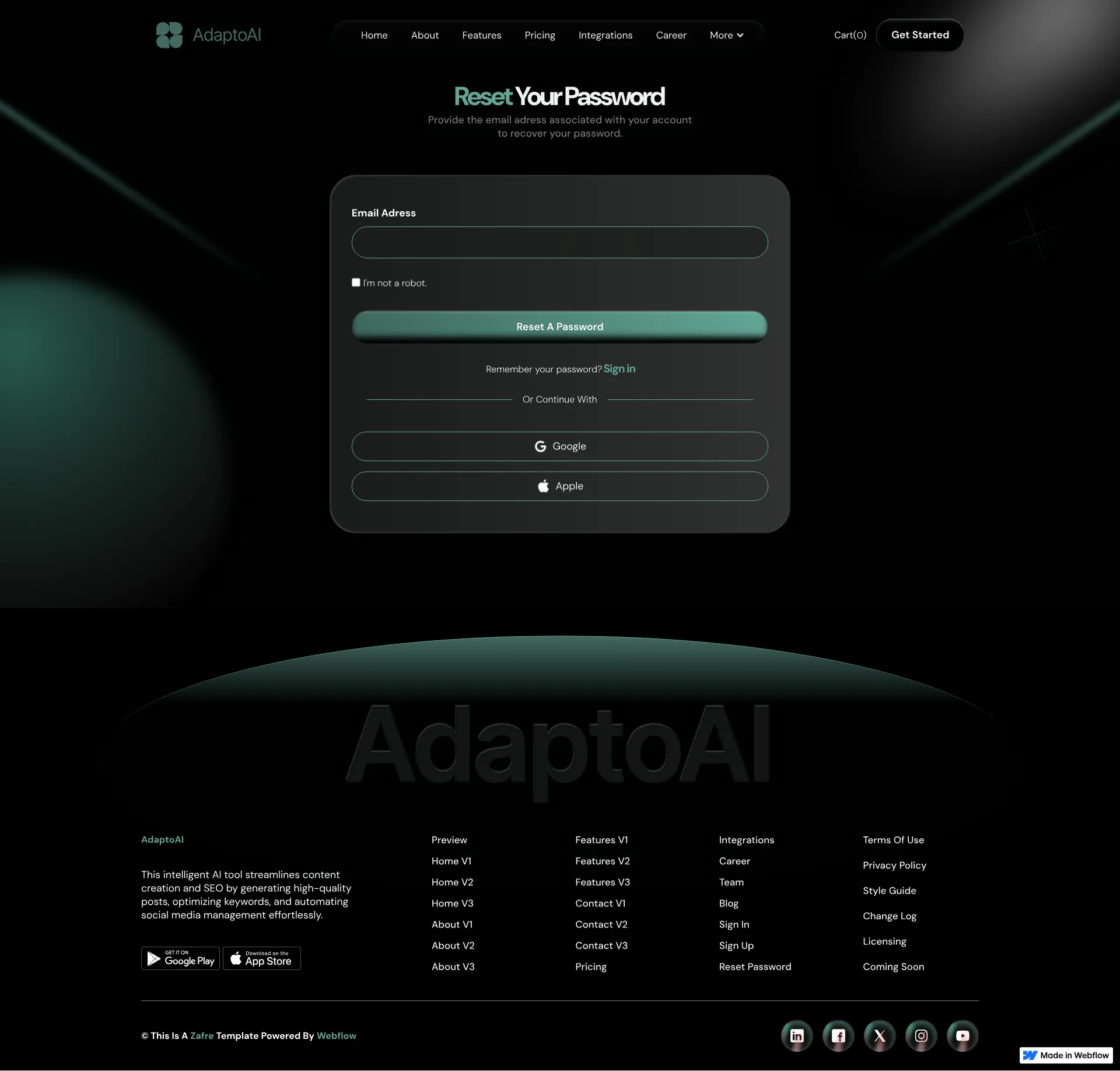 page screenshot