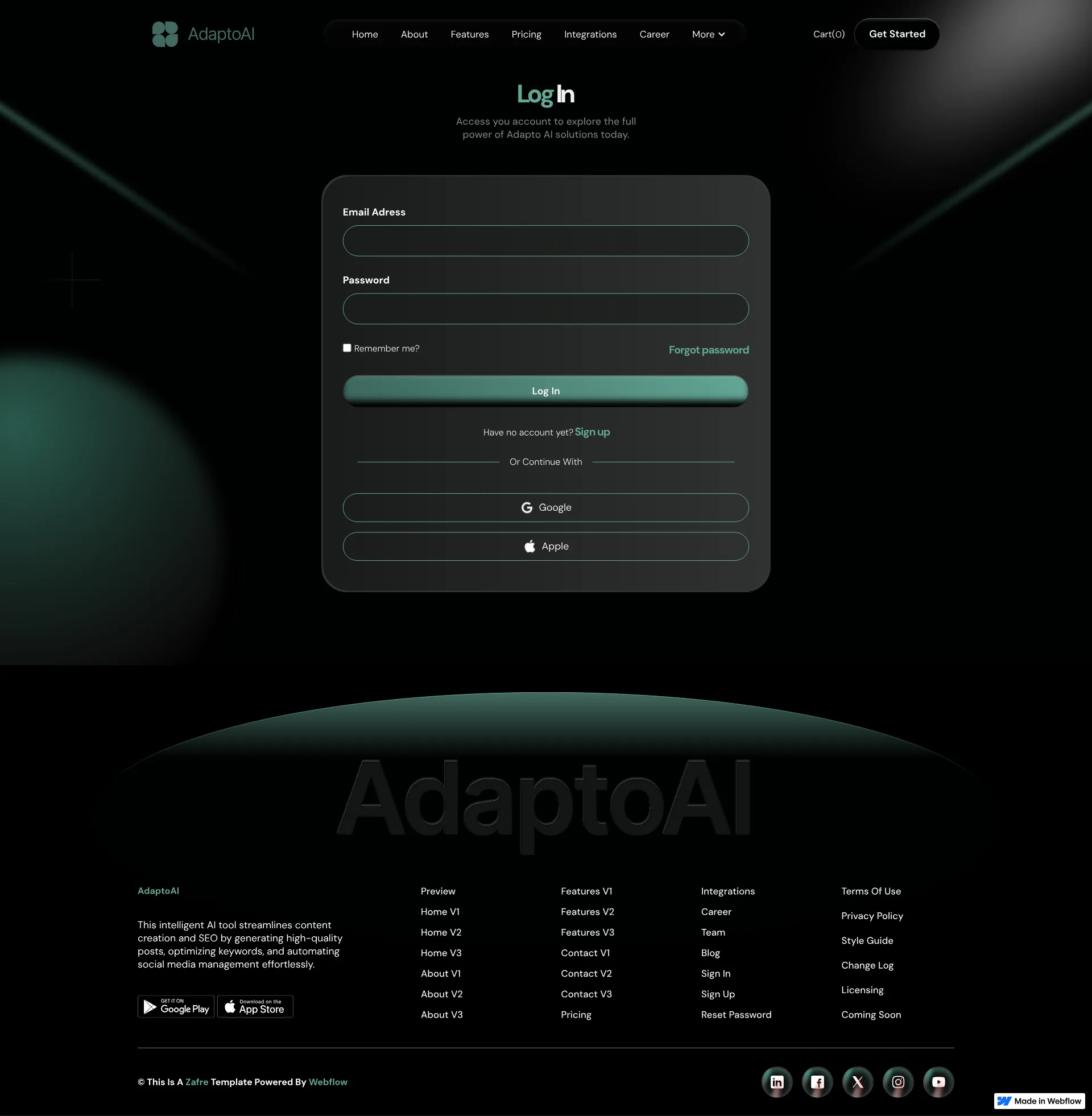 page screenshot