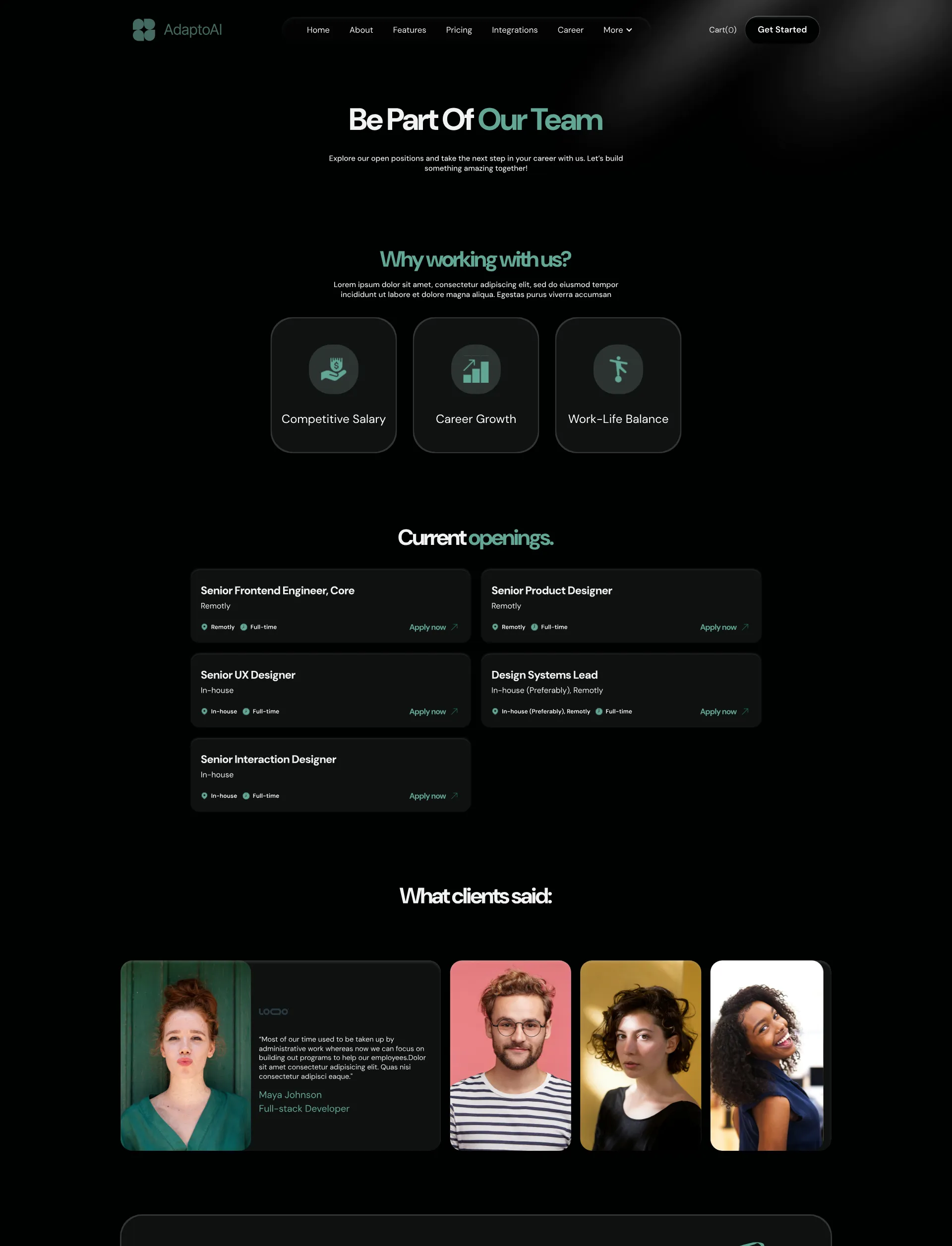 page screenshot